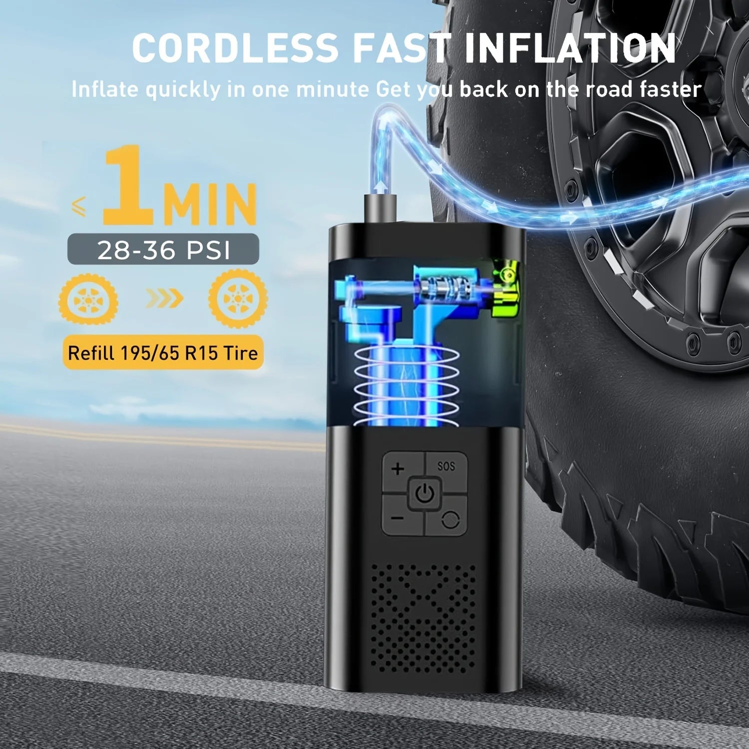 FastFlow Cordless Tire Inflator